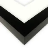 Satin Black Frame & Ivory Mat