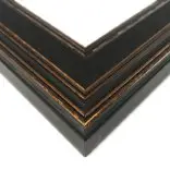 Burnished Black & Gold Frame