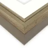 Traditional Silver Frame & Ivory Mat